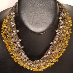 JLC BIJOUX CHOKER FRINGE NECKLACE